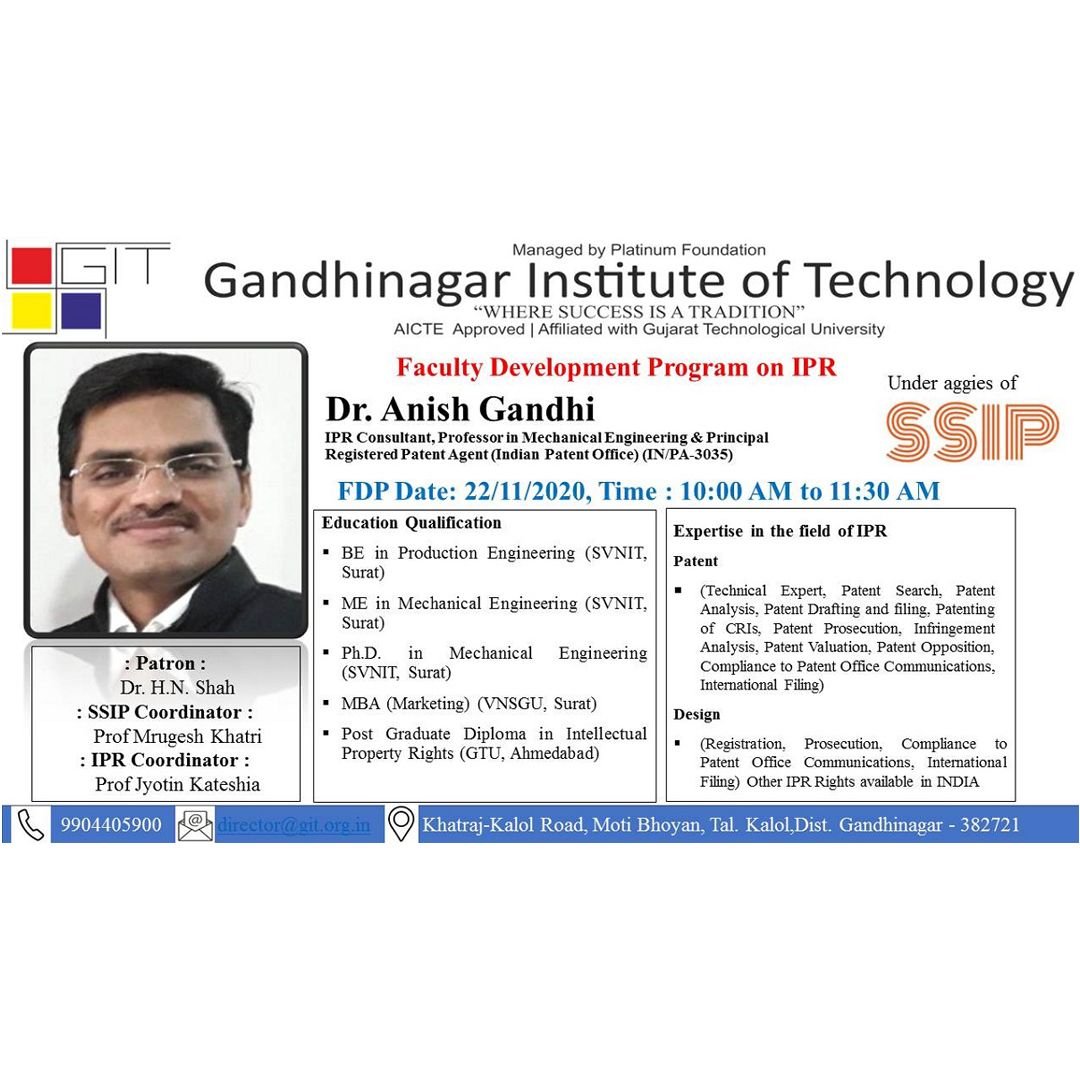 Faculty Development Program On IP