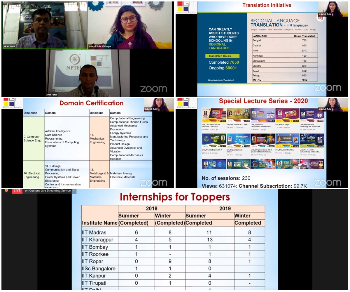 A Report on “Online Workshop on NPTEL awareness”